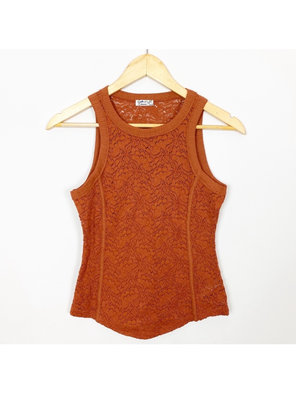 Intimately Free People Sheer Lace Tank Top Small